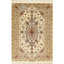 ISFAHAN/ESFAHAN FIRMATO DAVARI EX.FINE TRAMA SETA - 156X110