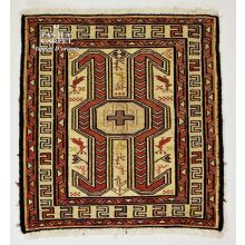  KILIM SUMAKH AZARI FONDO SETA EX.FINE PERSIA - 55X52