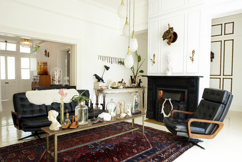 mid century living room